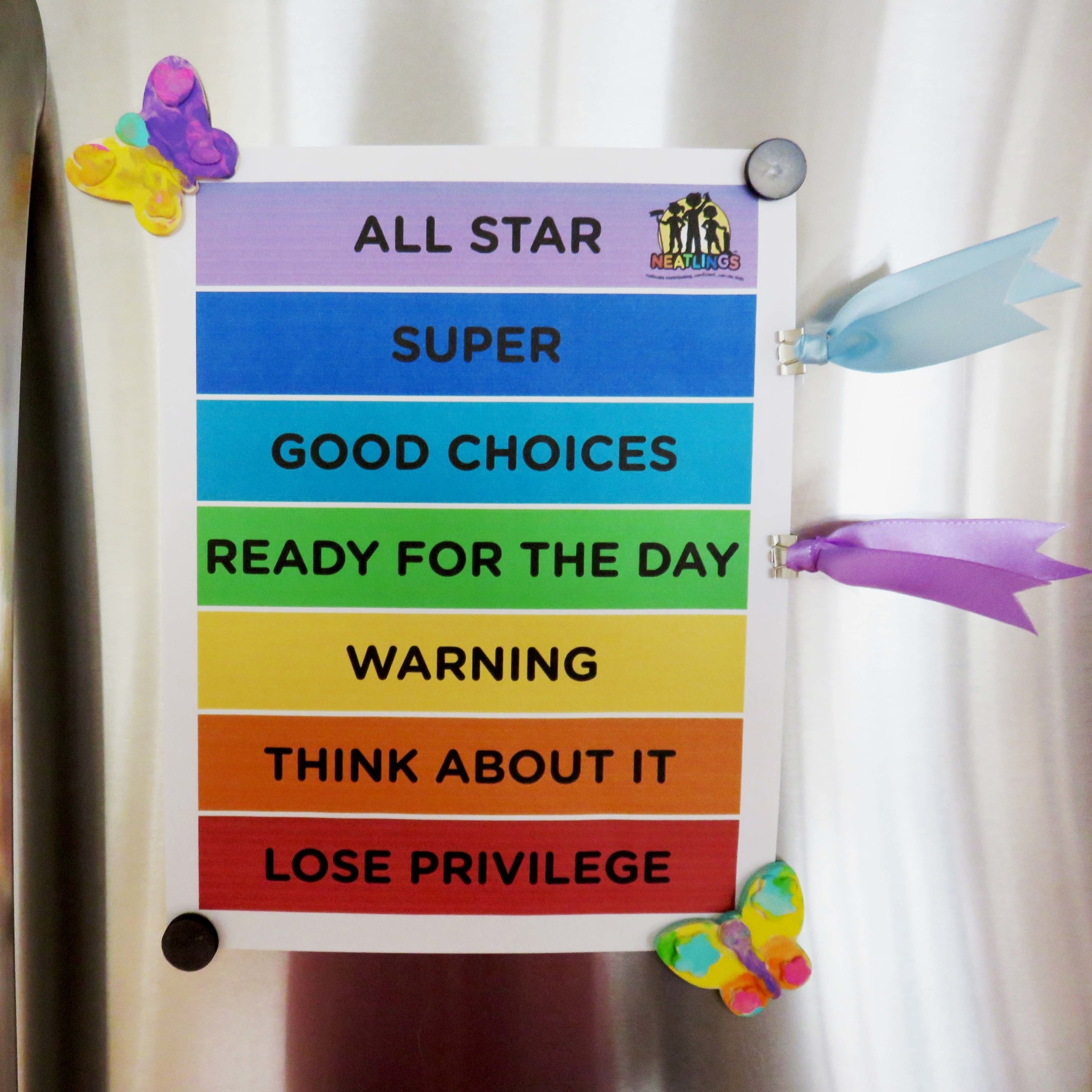 Clip Up Clip Down Charts Printable