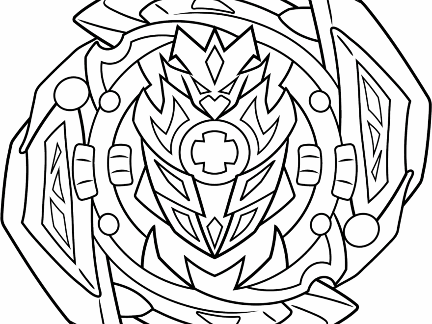 Beyblade Coloring Page Easy Drawing Guides