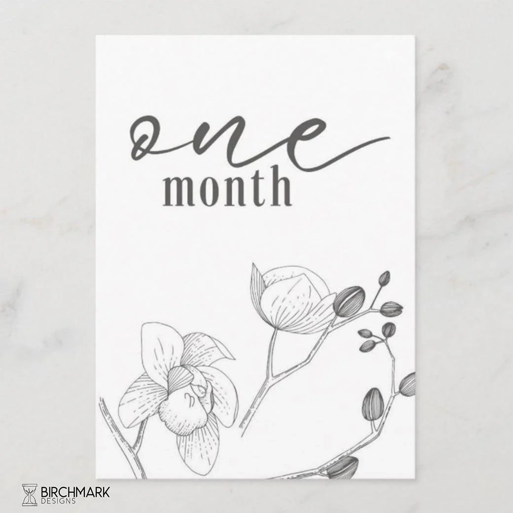 One Month Old Sign Printable