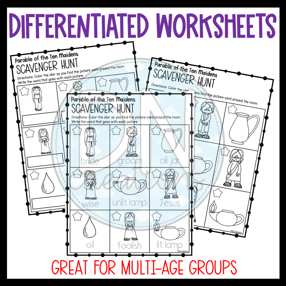 Printable 10 Virgins Parable Quiz