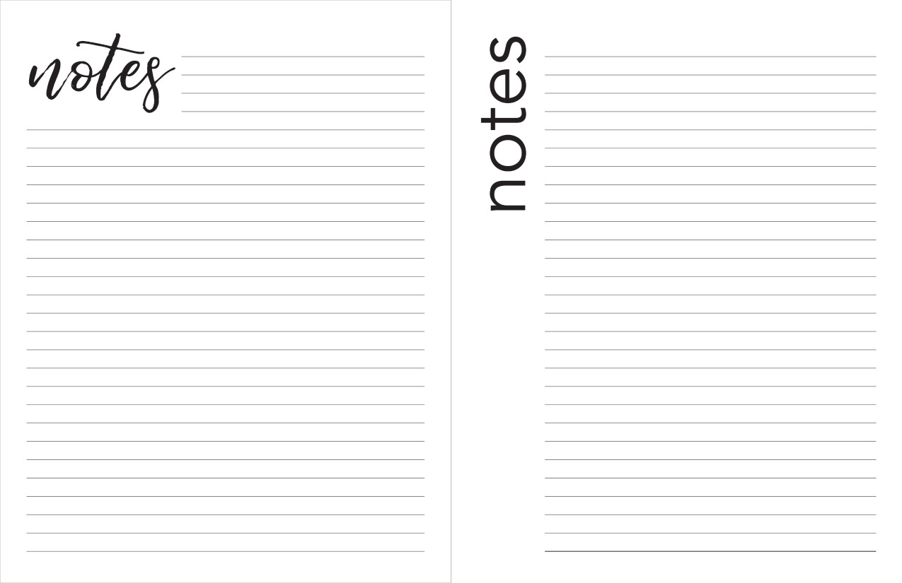 Printable Blank Big Happy Planner Horizontal