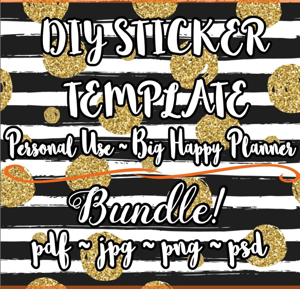 Big Happy Planner Sticker Template Free Printable Planner Stickers PlannerProblem