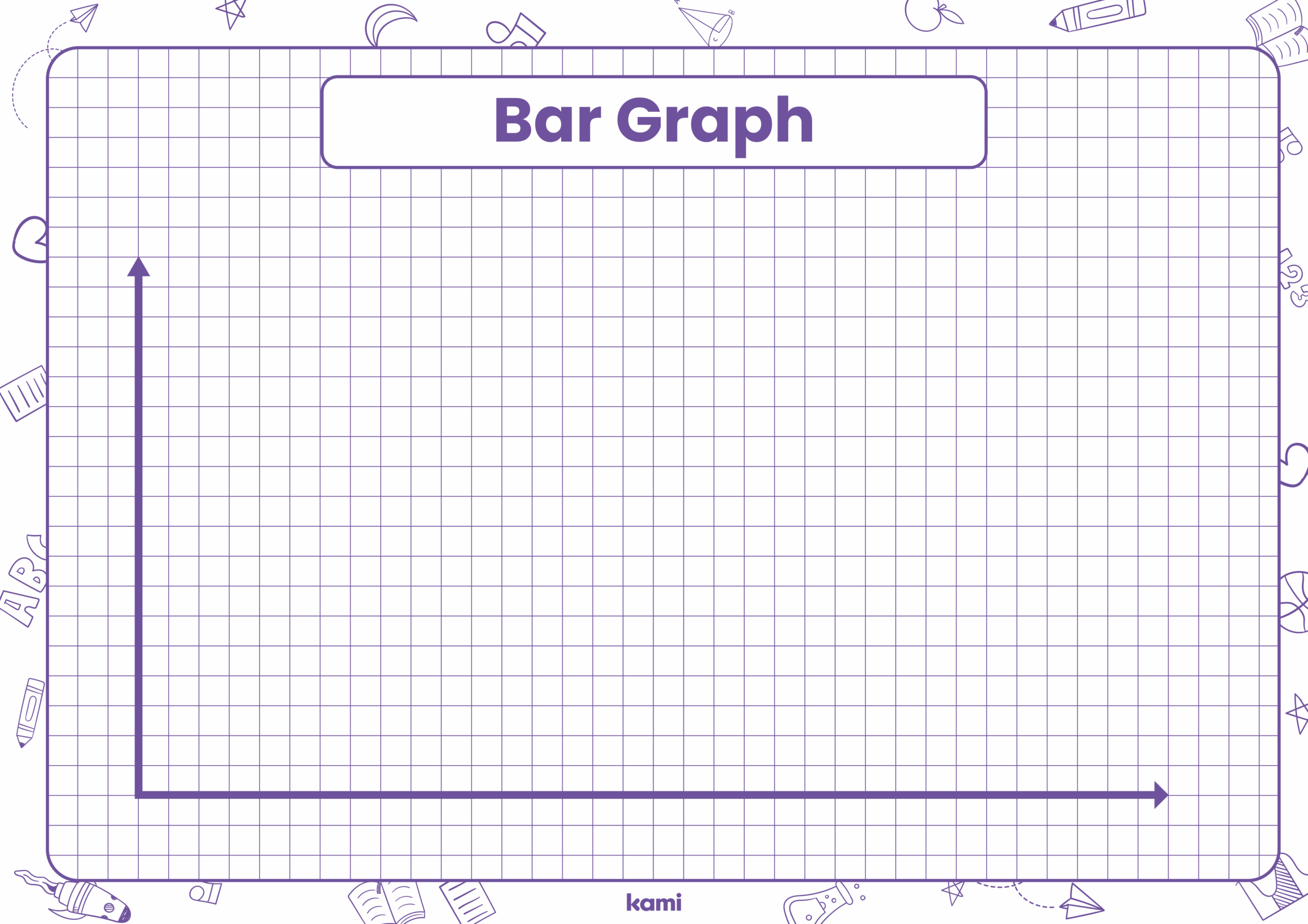 Blank Bar Graph Template Landscape For Teachers Perfect For Grades 10th 11th 12th 3rd 4th 5th 6th 7th 8th 9th Math And Science Classroom Resources Kami Library