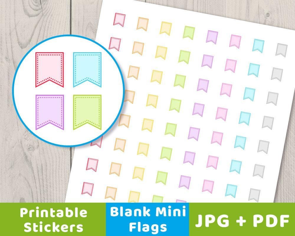 Blank Planner Stickers Printable