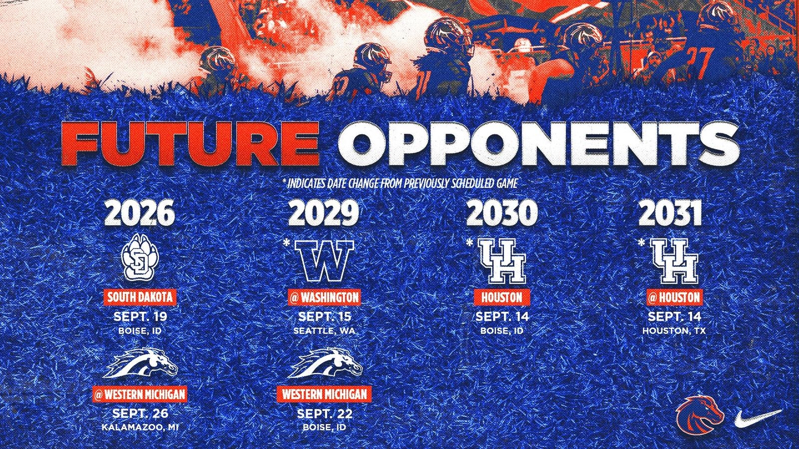 Boise State Announces Future Football Non Conference Games Boise State University Athletics