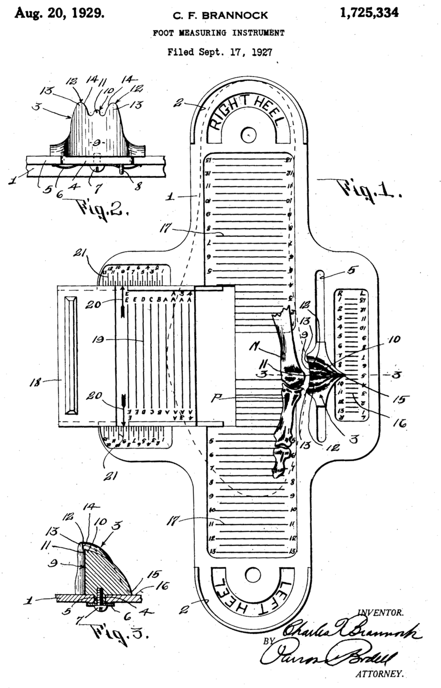 Brannock Device Width Chart Printable Men s Brannock Device Vintage Brannock Device Foot
