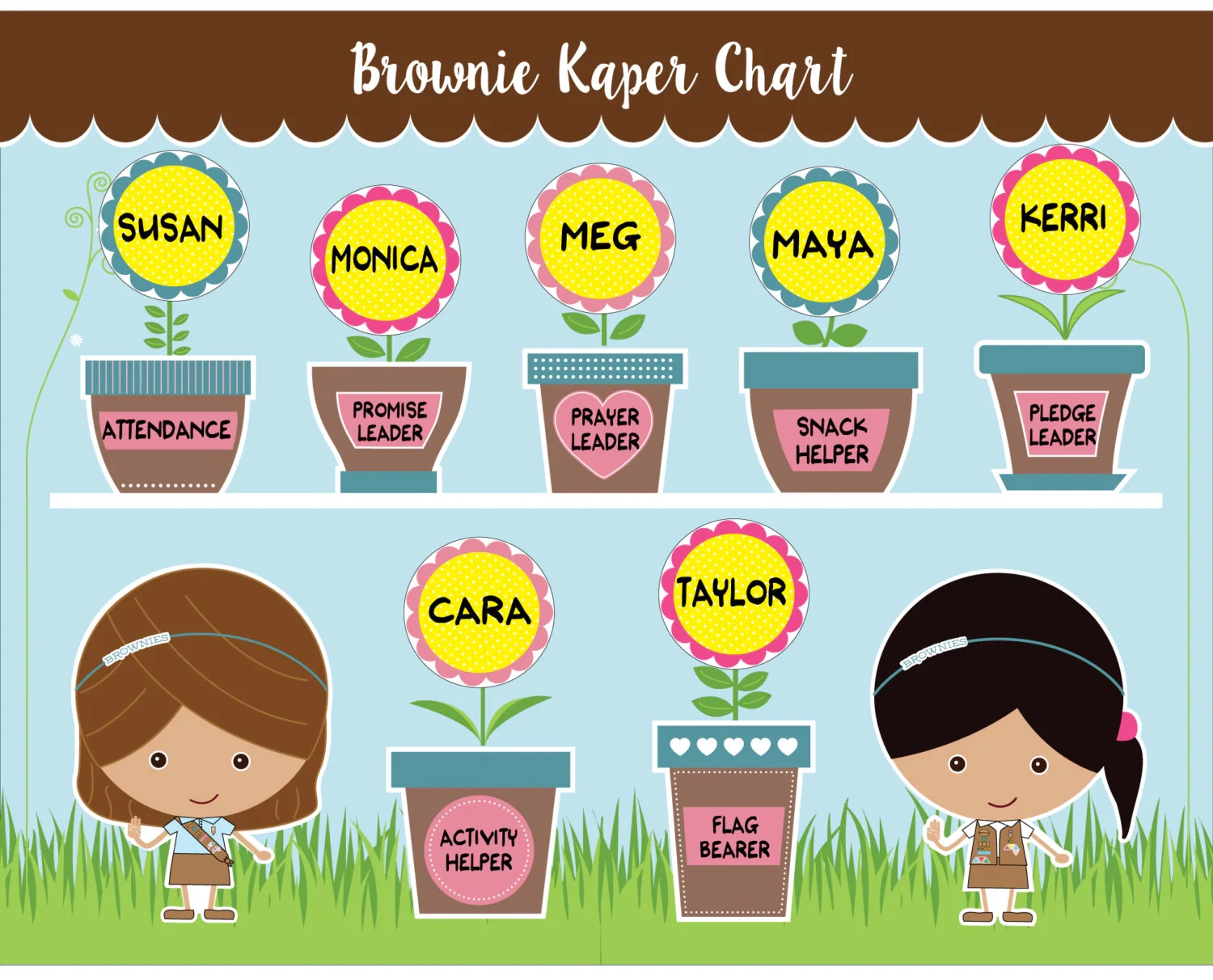 Brownie Kaper Chart Free Printable