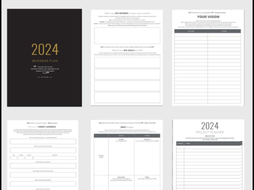 Business Plan Template To Print MY PA The Best Business Planner For Entrepreneurs Small Business Owners