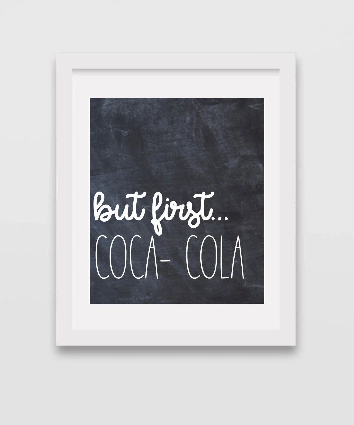 Printable Blask And White Coke Sign