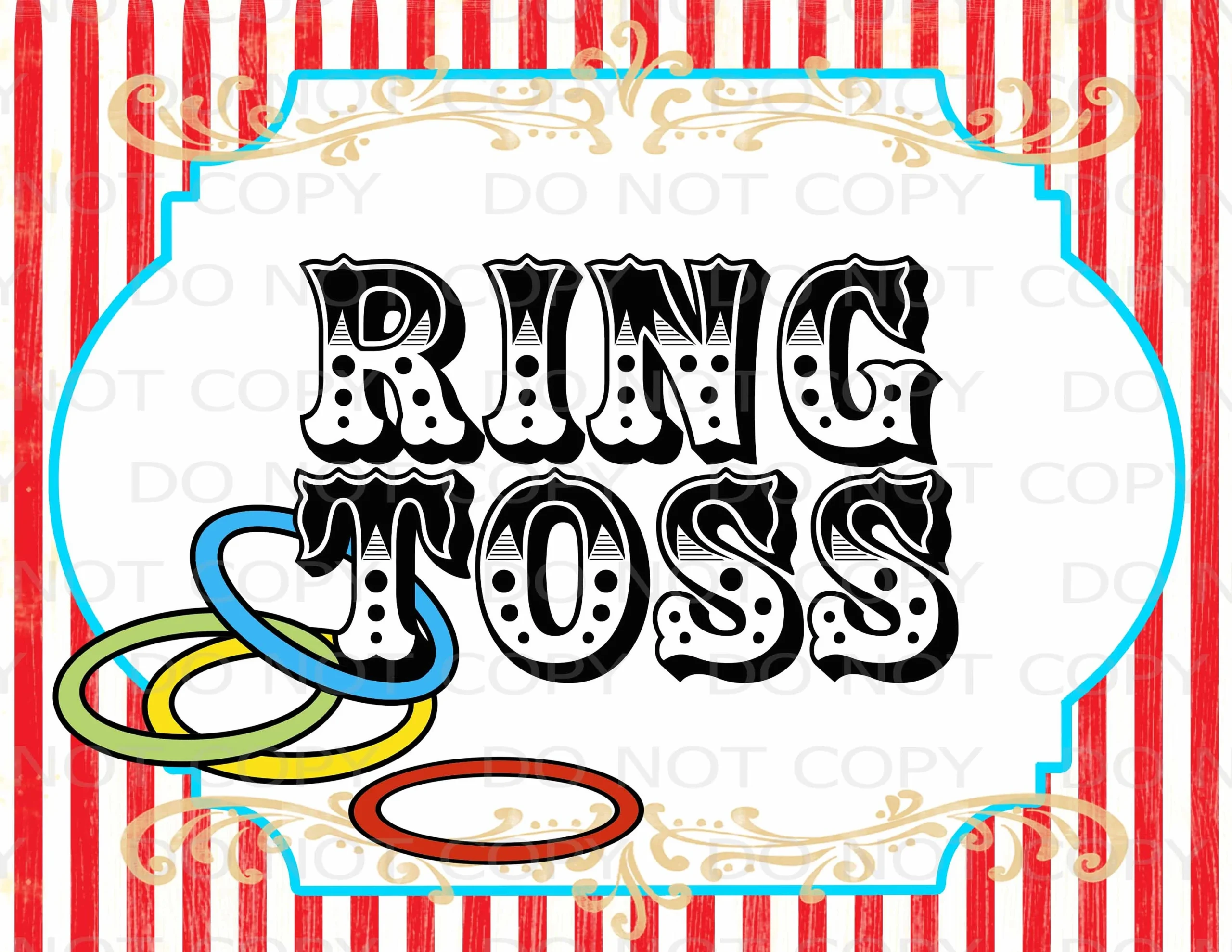 Buy Printable DIY Vintage Circus Ring Toss Sign 8 5 X 11 INSTANT DOWNLOAD Online In India Etsy