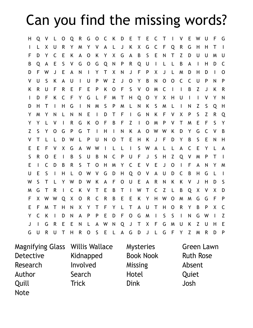Can You Find The Missing Words Word Search WordMint