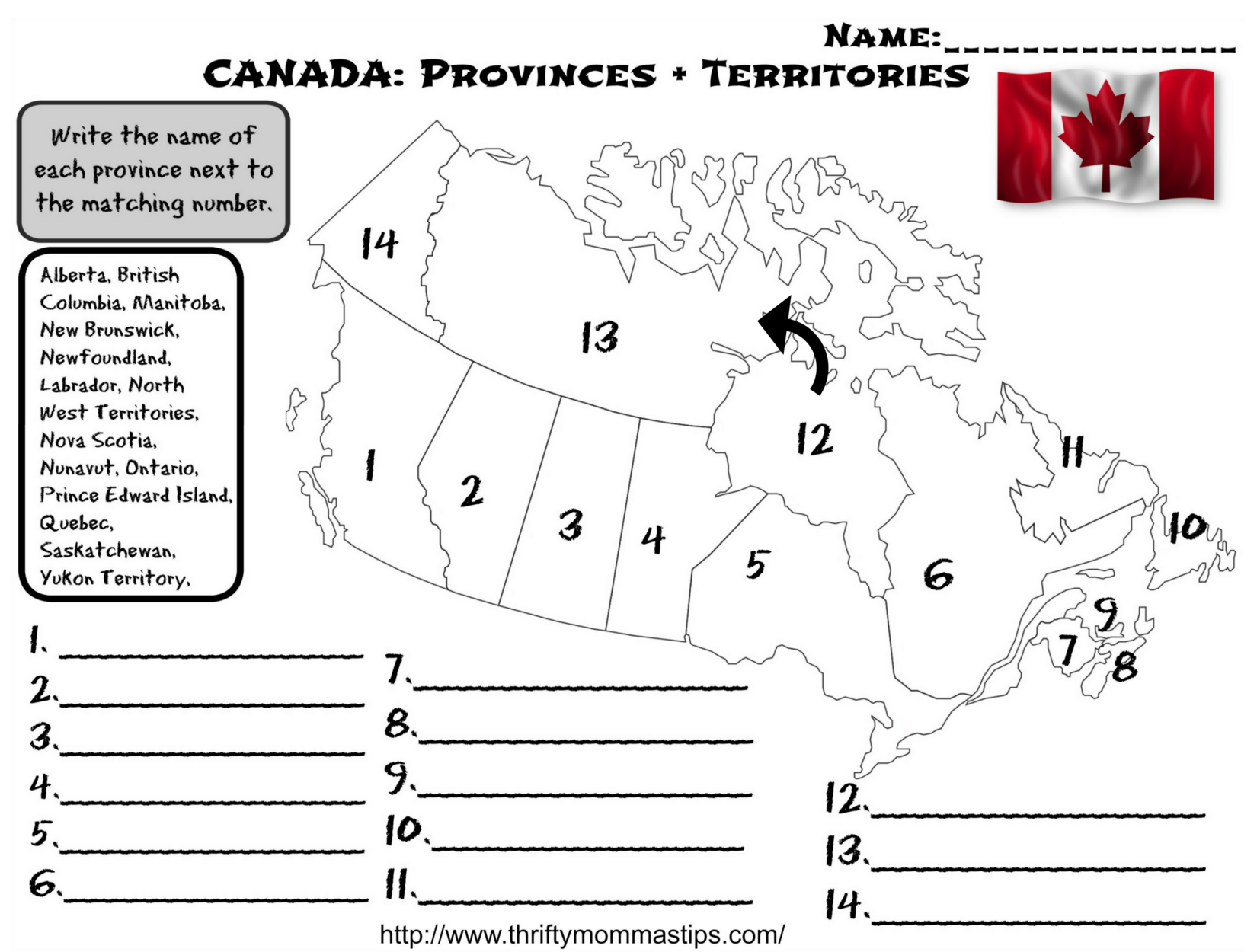 Canadian Provinces And Territories Worksheet Thrifty Mommas Tips Worksheets Library Canadian Provinces And Territories Worksheet Thrifty Mommas Tips Worksheets Library
