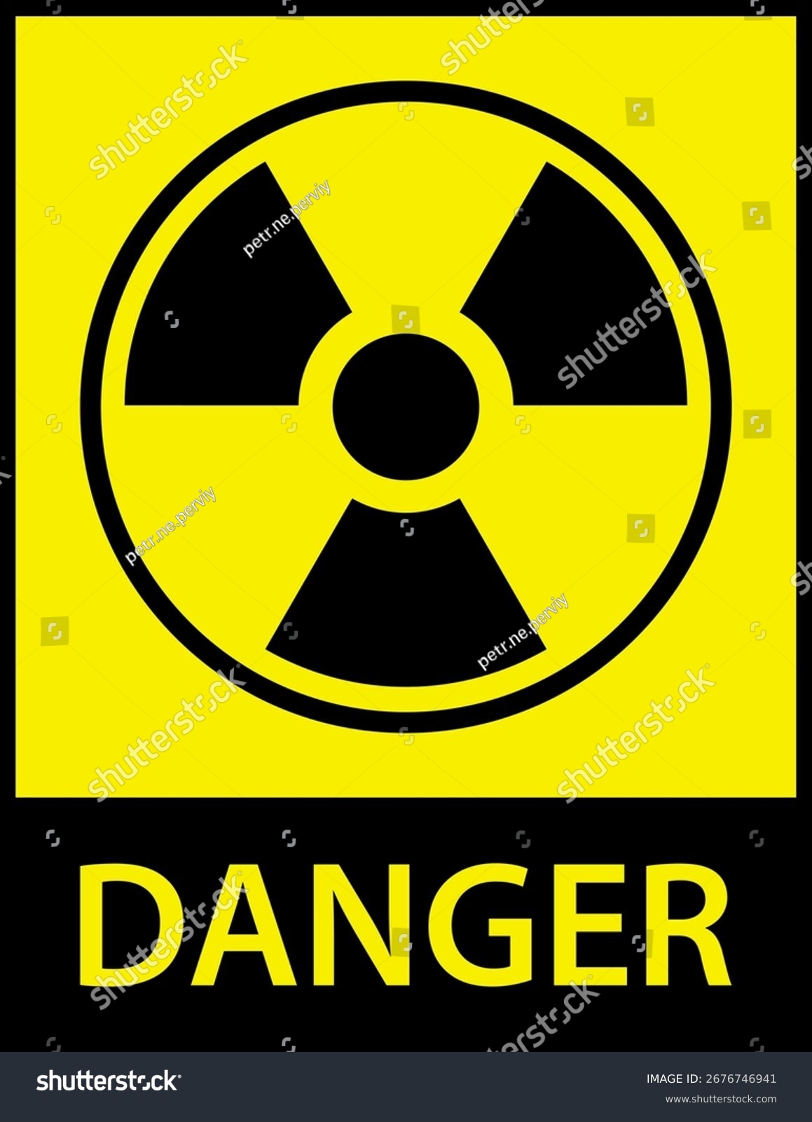 Caution Danger Radioactive Ionizing Radiation Material Stock Vector Royalty Free 2676746941 Shutterstock