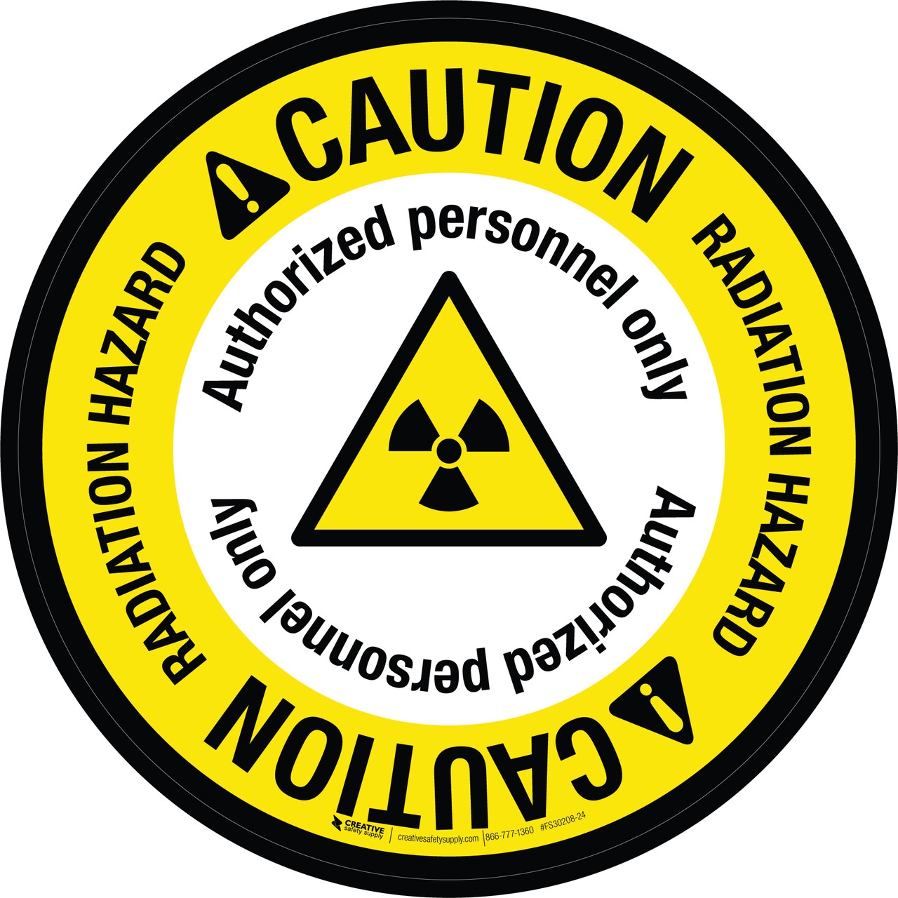 Free Printable Caution Radioactive Signs