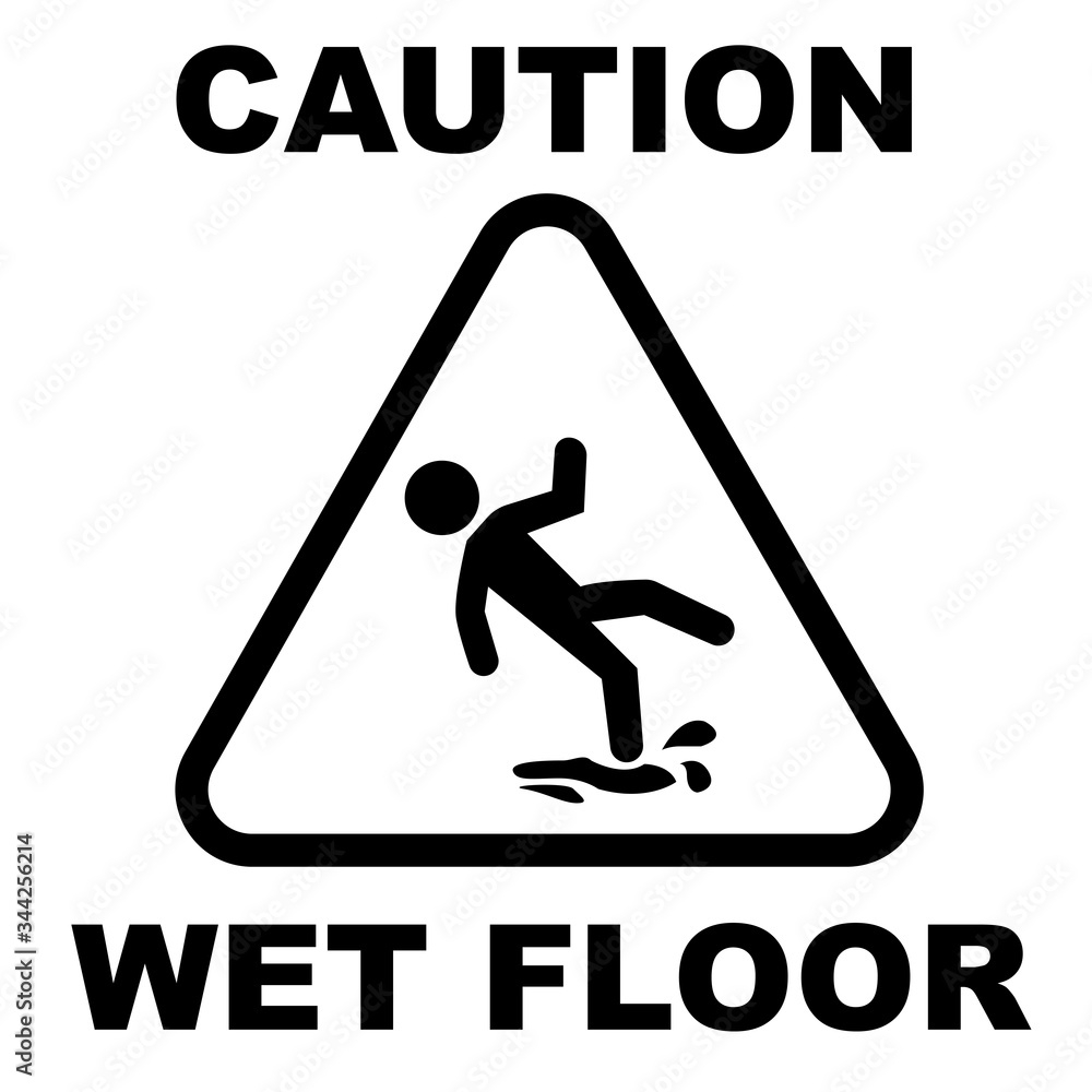 Free Printable Caution Wet Floor Sign