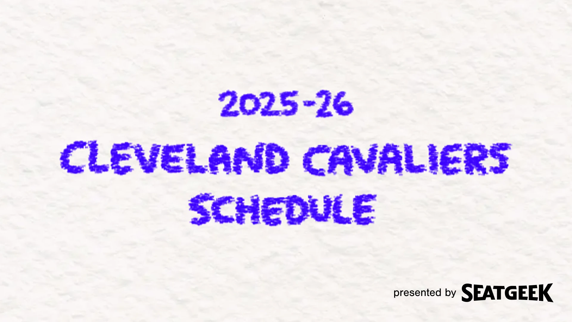 Cleveland Cavaliers Printable Schedule 2026
