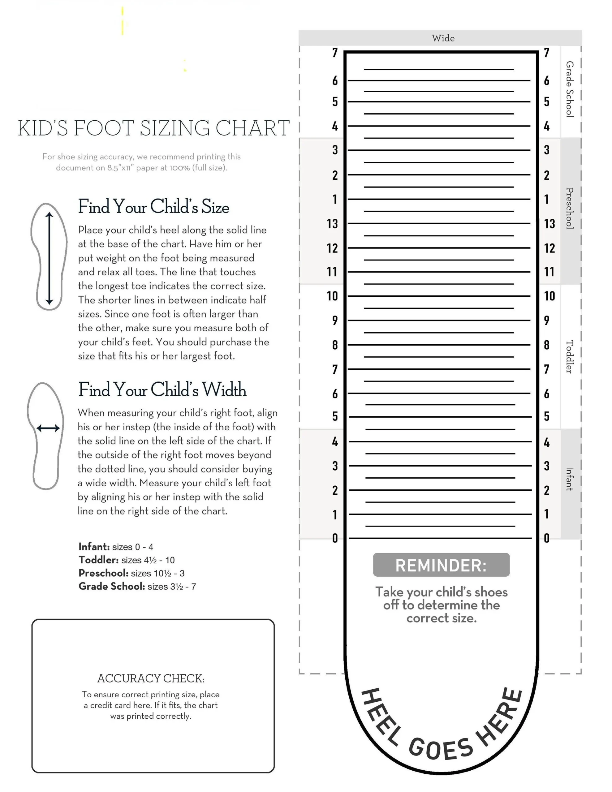 Chart Kids Shoe Size Template Printable Sizing Chart Printable Printable Children 039 s Foot Measure Shoe Chart Kids Shoe Size Template Printable Sizing Chart Printable Printable Children 039 s Foot Measure Shoe