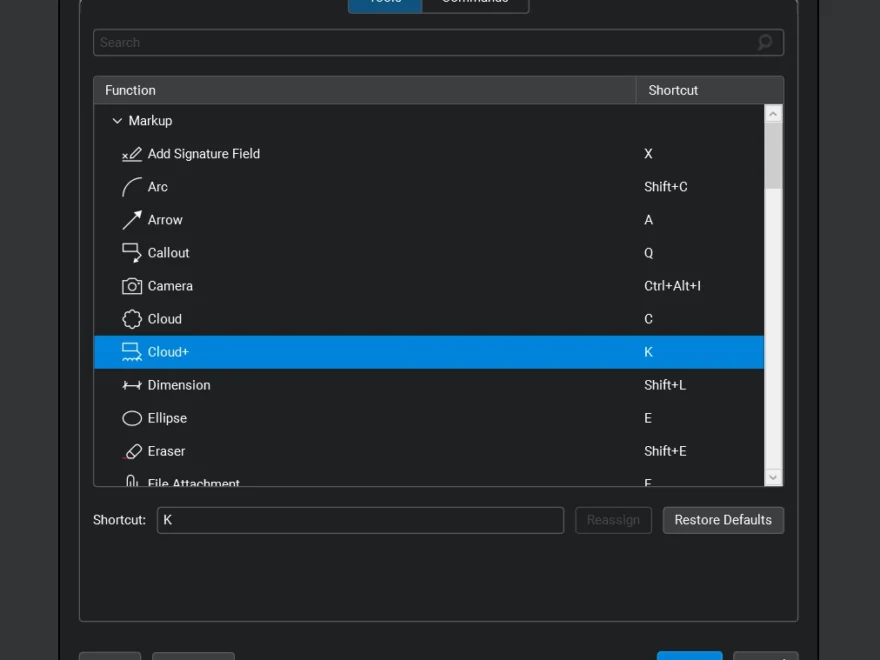 Cheat Sheet For Bluebeam Shortcuts Symbols