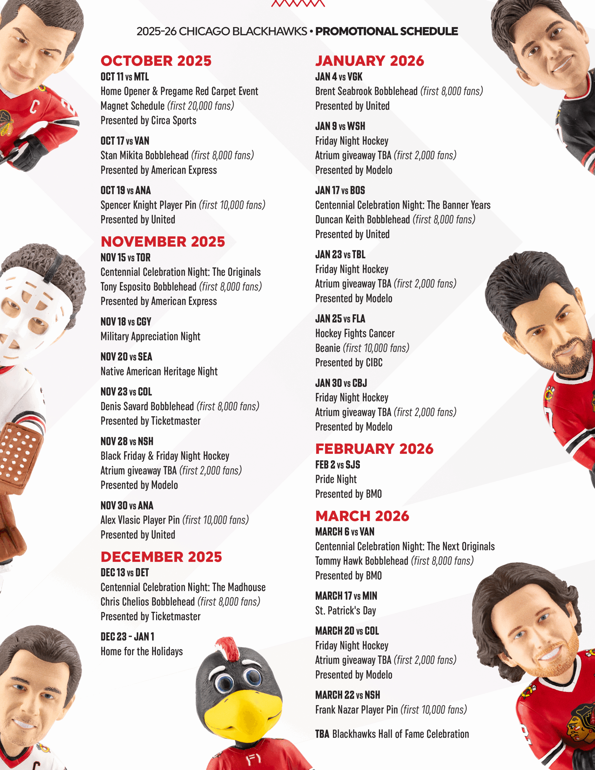 Chicago Blackhawks Schedule Chicago Blackhawks
