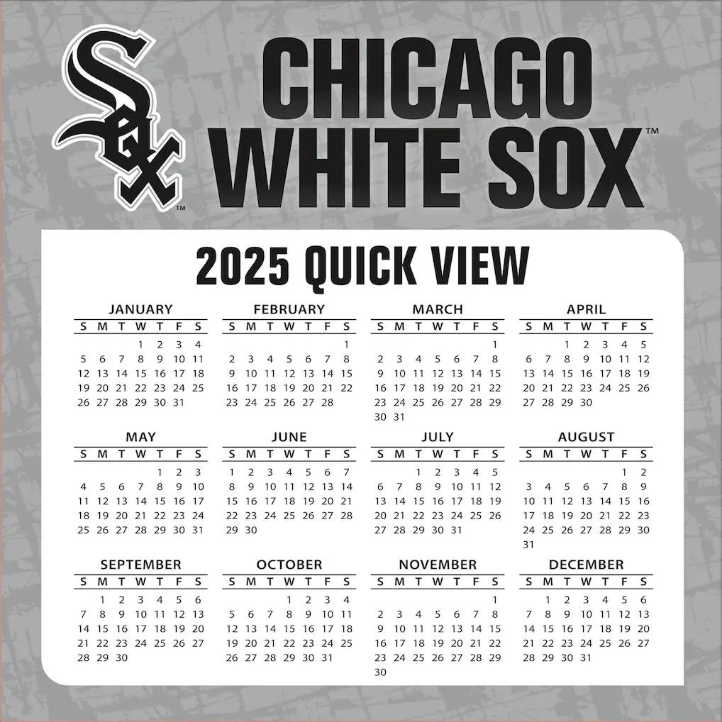 Chicago White Sox 2025 Boxed Desk Calendar