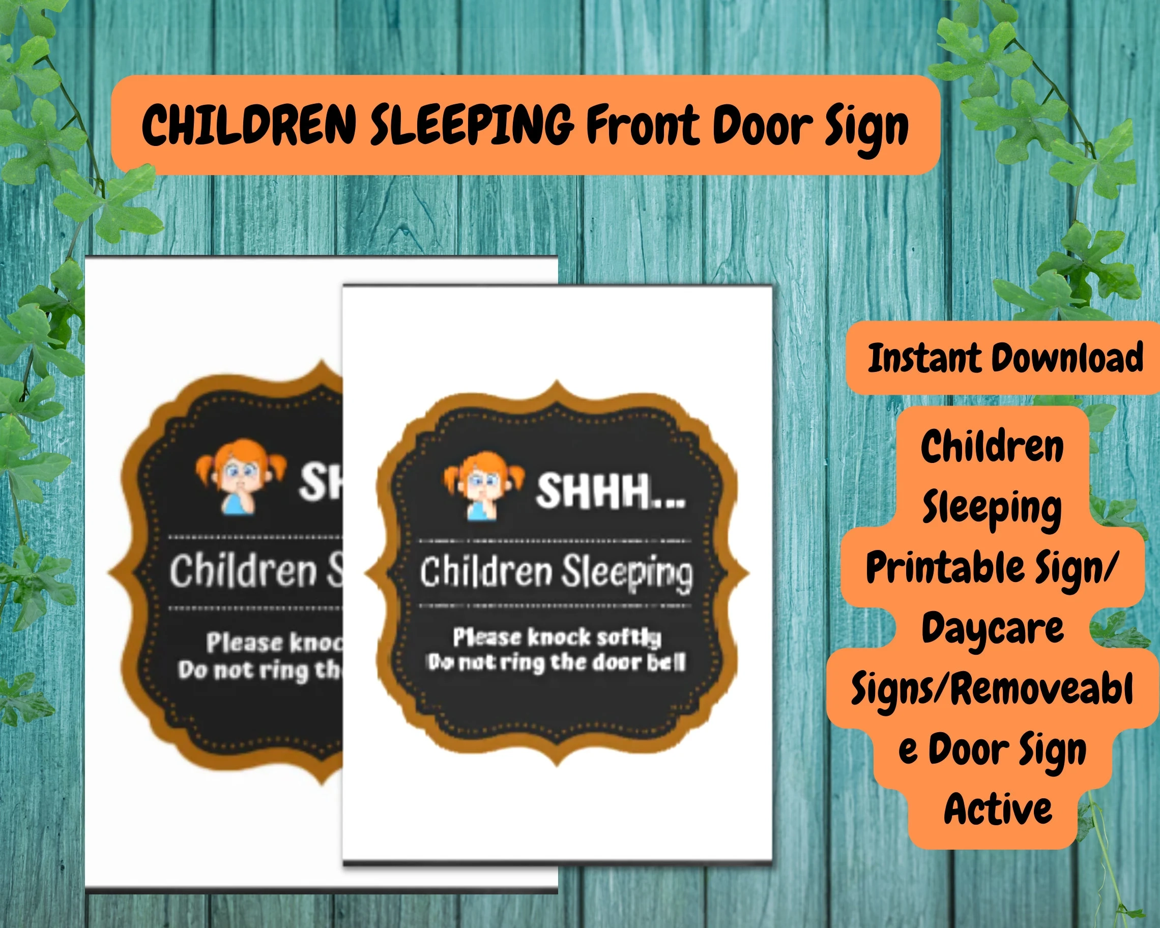 CHILDREN SLEEPING Front Door Sign children Sleeping Printable Sign Daycare Signs removeable Door Sign Etsy CHILDREN SLEEPING Front Door Sign children Sleeping Printable Sign Daycare Signs removeable Door Sign Etsy