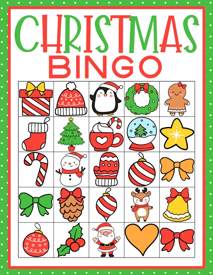 Christmas Bingo Sheets Printable