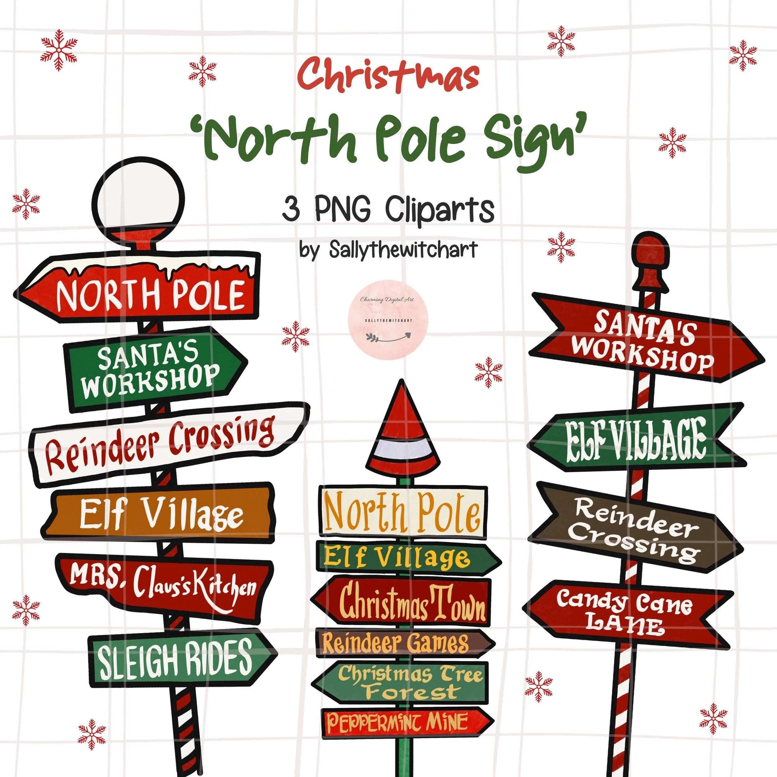 Printable North Pole Signs
