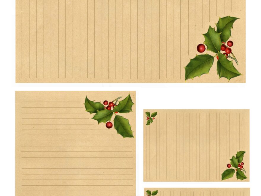 Christmas Stationery Printable The Graphics Fairy