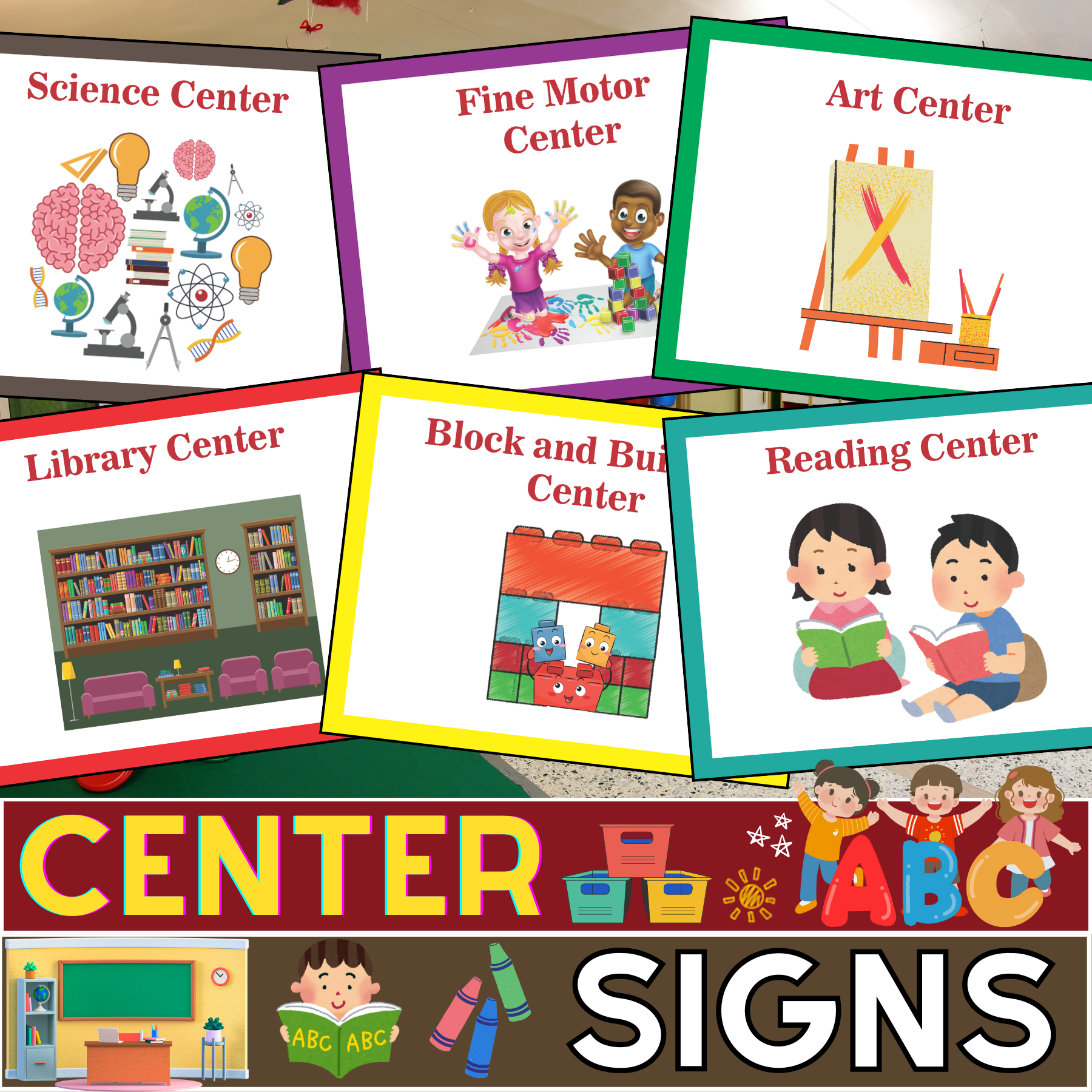 Classroom Area Printable Signs