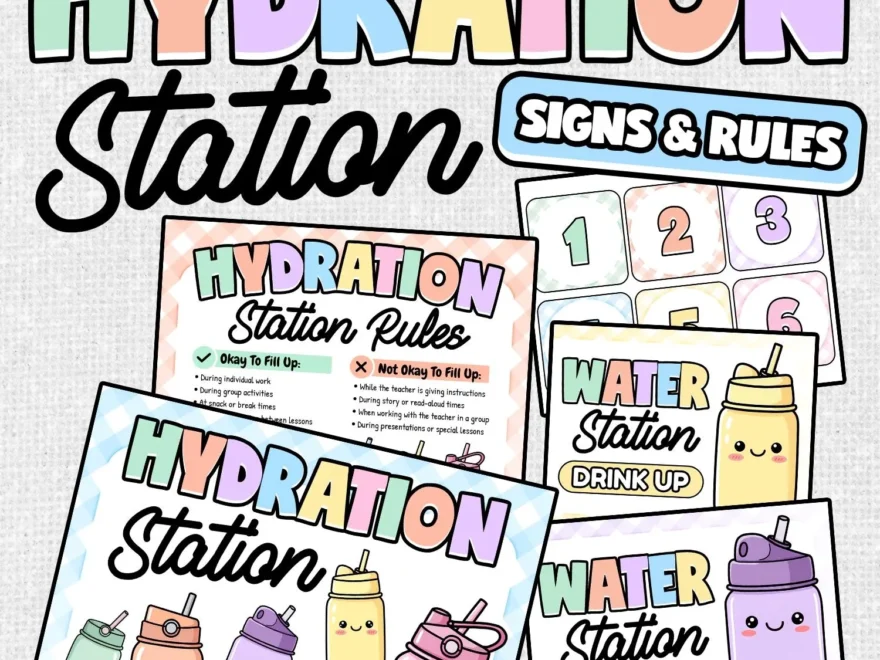 Classroom Center Signs Etsy