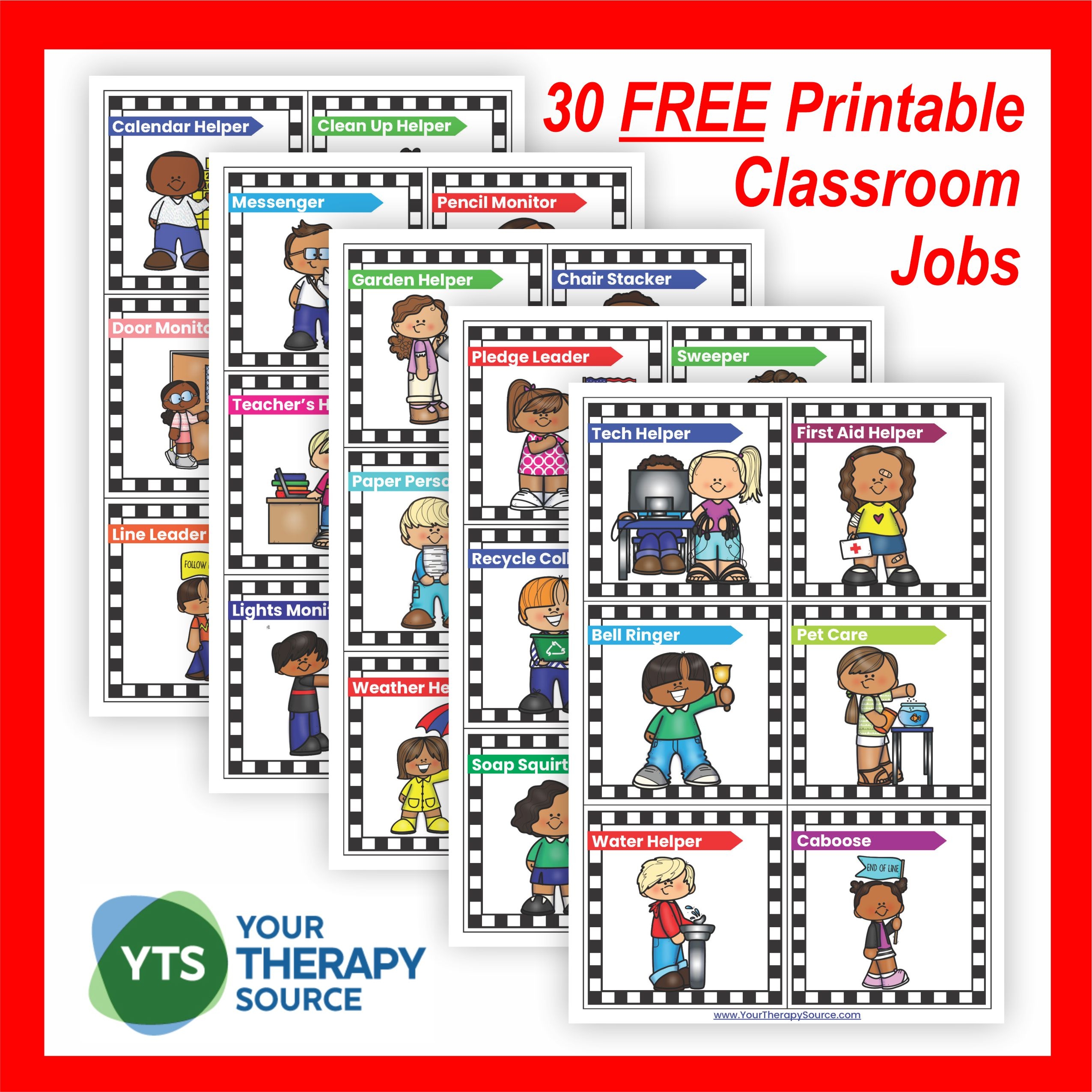 Preschool Job Charts Printables Preschool Job Charts Printables