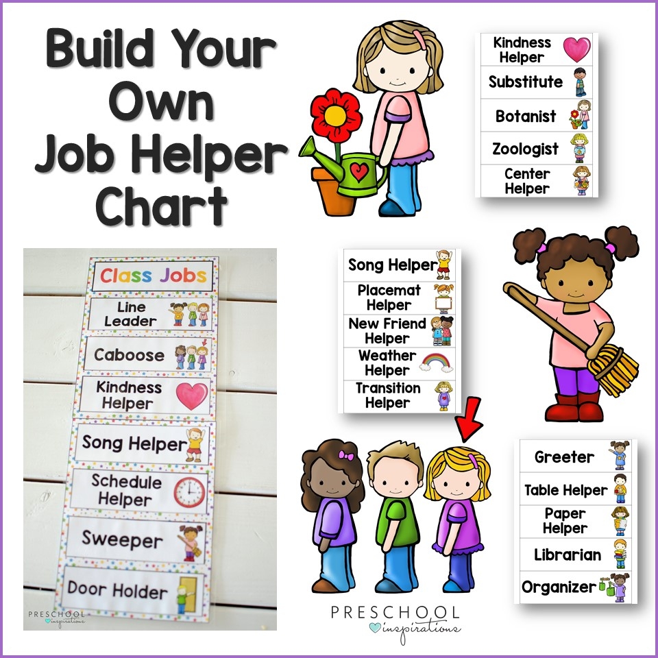 Job Helper Chart Preschool Printable