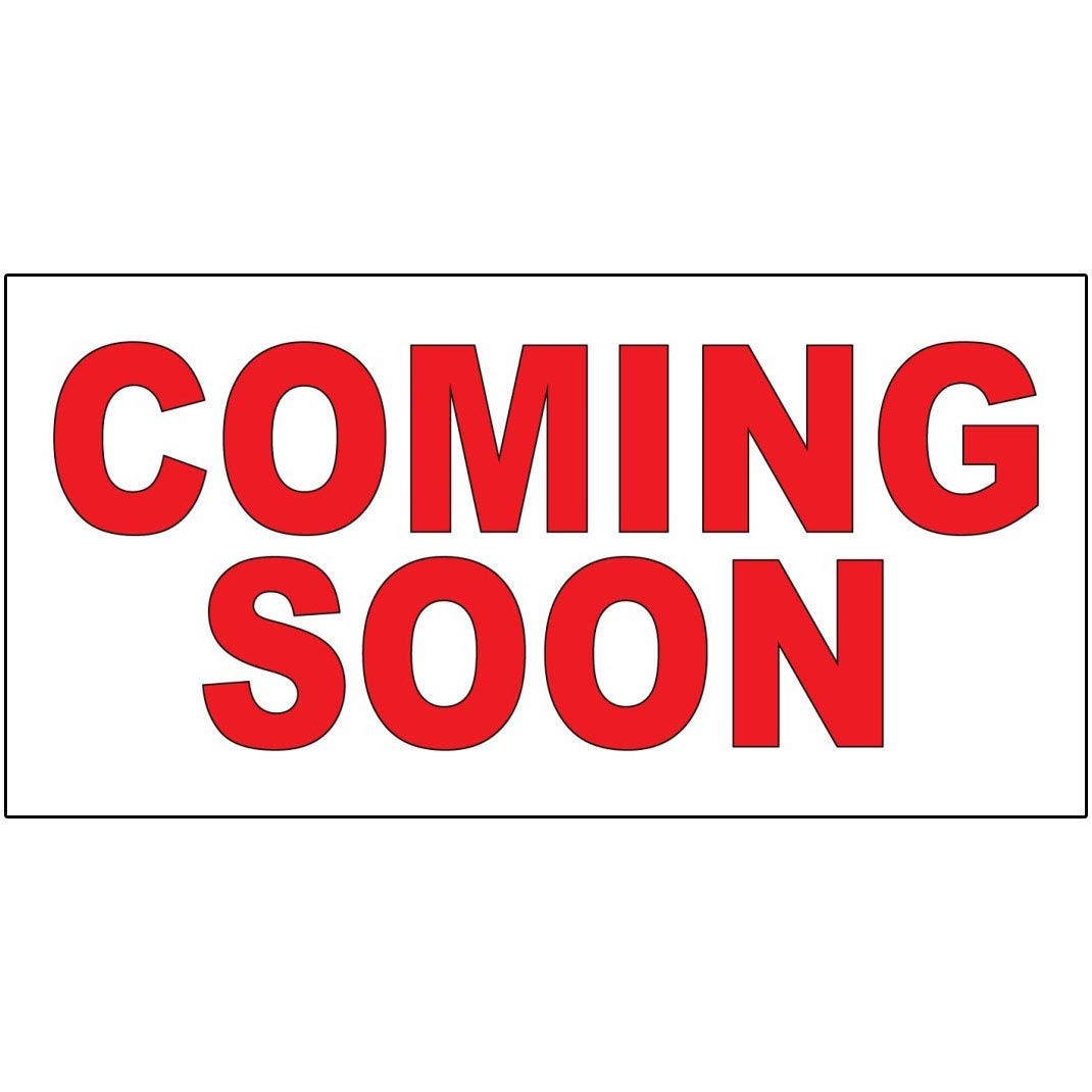 Coming Soon Red Decal Sticker Retail Store Sign 4 5 X 12 Inches Amazon sg Industrial And Scientific