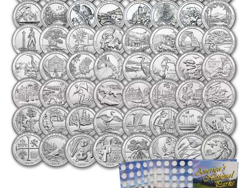 Complete Set Of America The Beautiful Quarters 56 BU National Parks Quarters