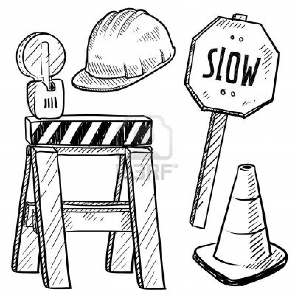 Construction Sign Drawing