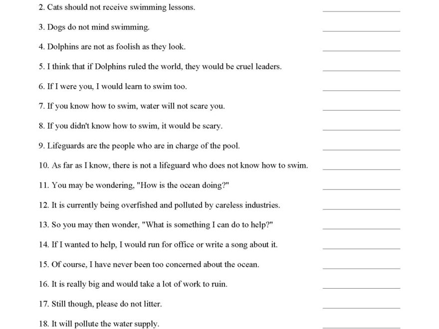 Contractions Worksheet 4 Grammar Activity