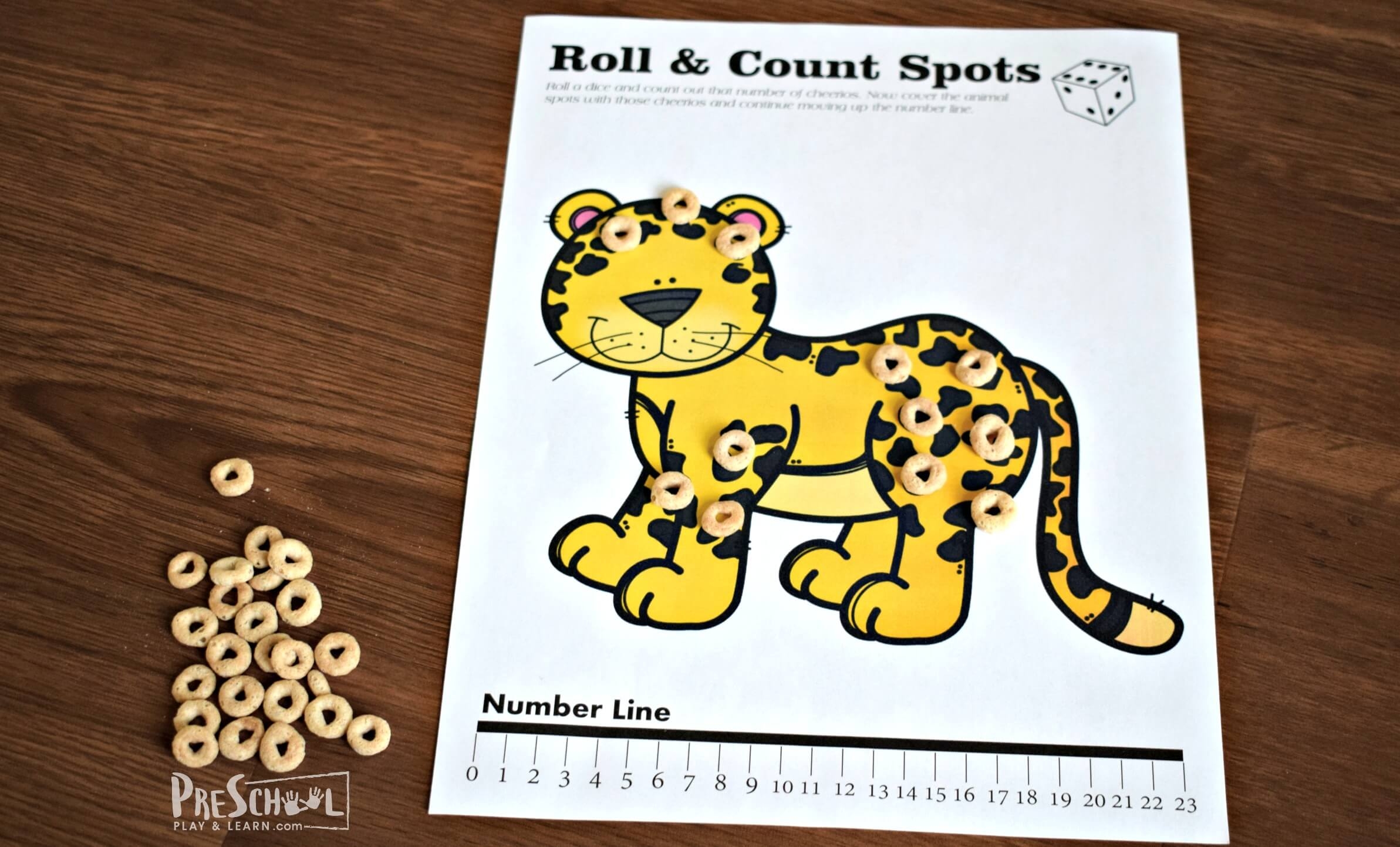 Printable Cheerio Counting Sheets