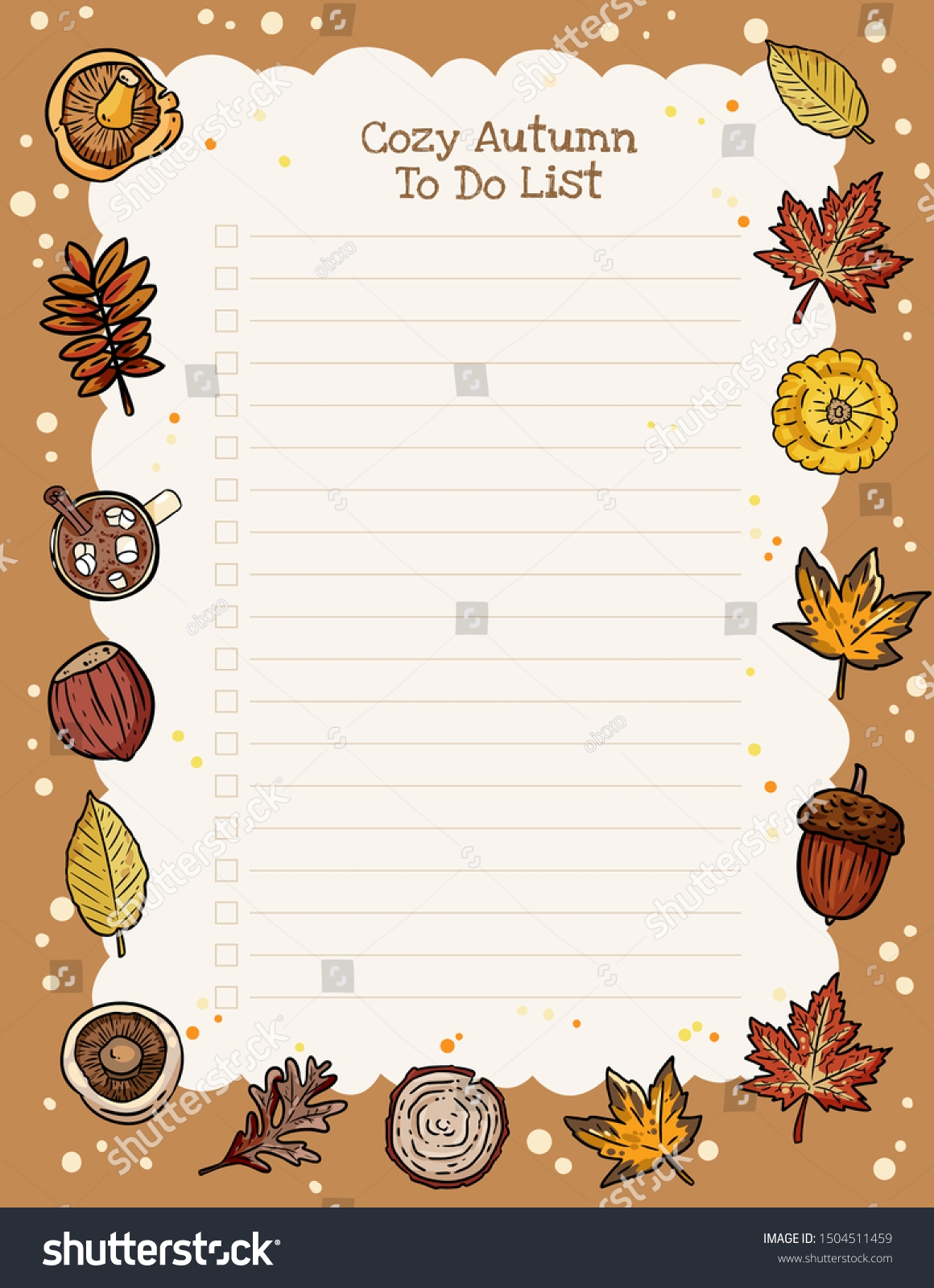 Autumn To Do List Printable