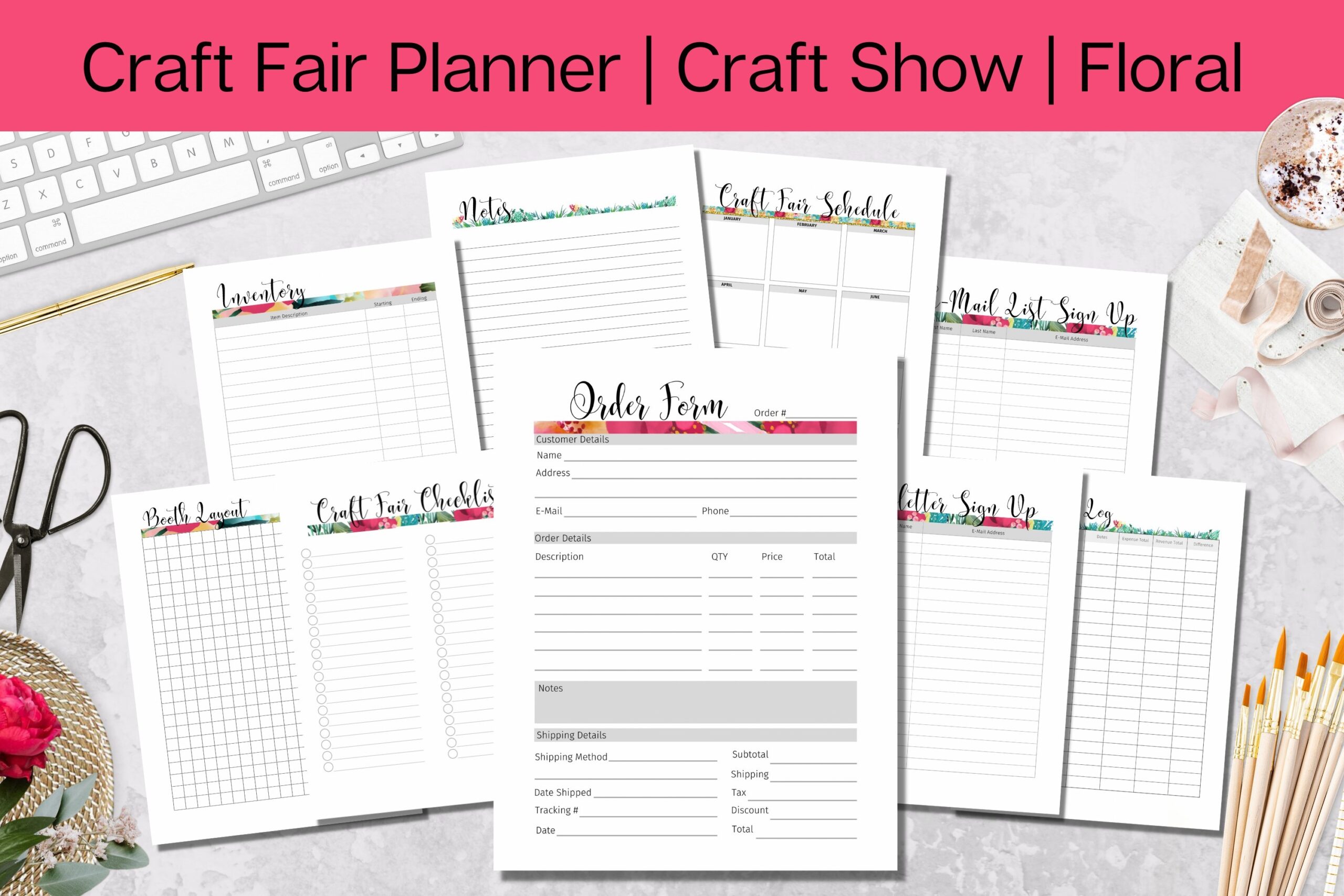 Craft Fair Planner Craft Show Checklists Printable