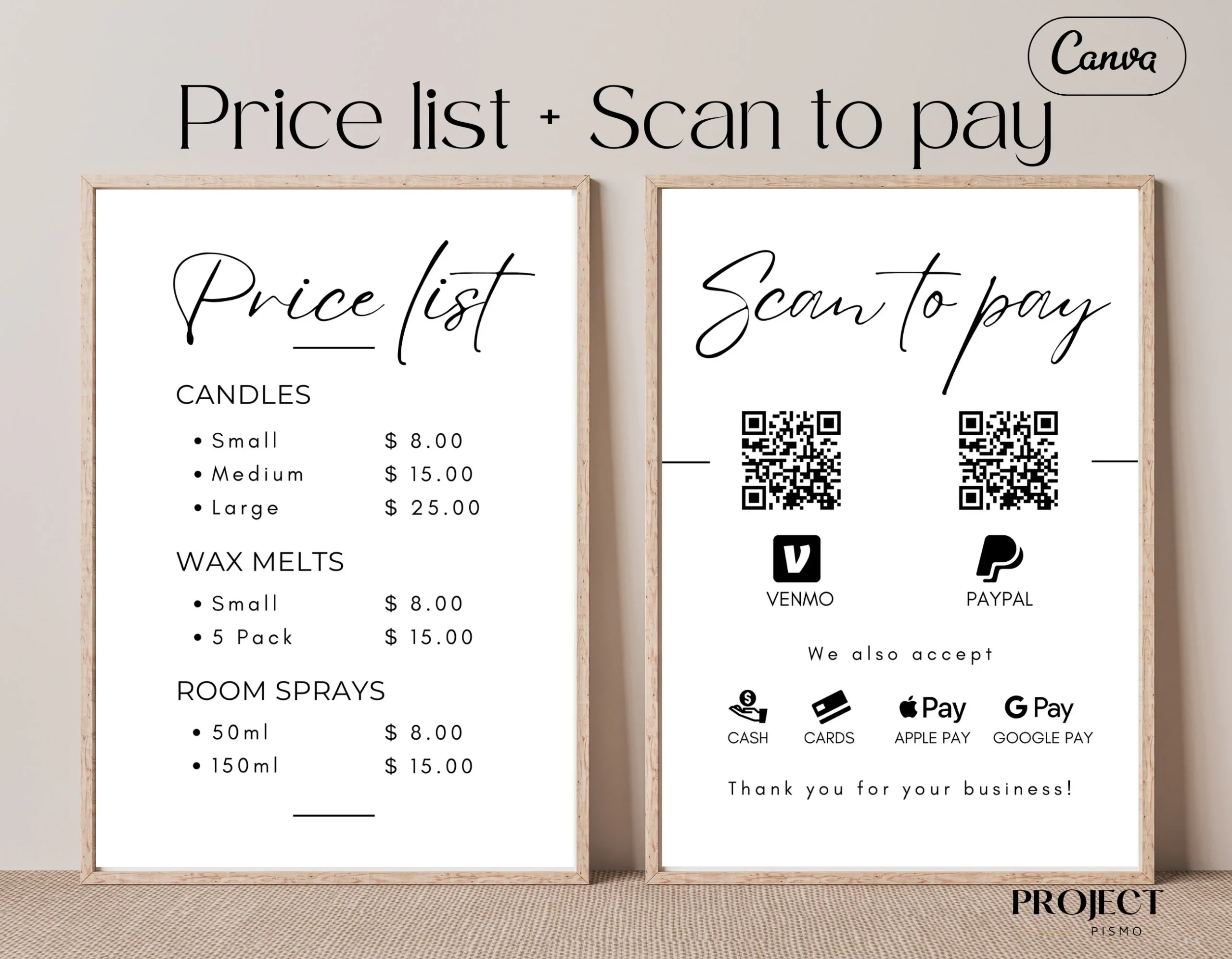 Printable Signs For Vendor Booth