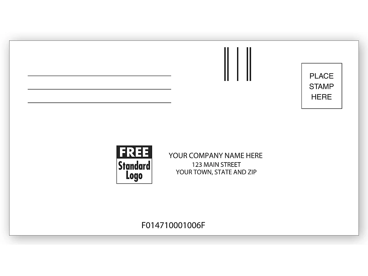 Custom Printed 6 3 4 Courtesy Reply Envelope 634CR