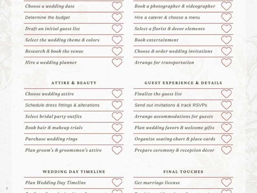 Customize 186 Wedding Checklists Templates Online Canva