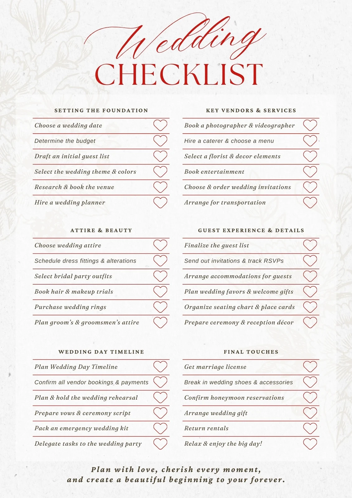 Customize 186 Wedding Checklists Templates Online Canva