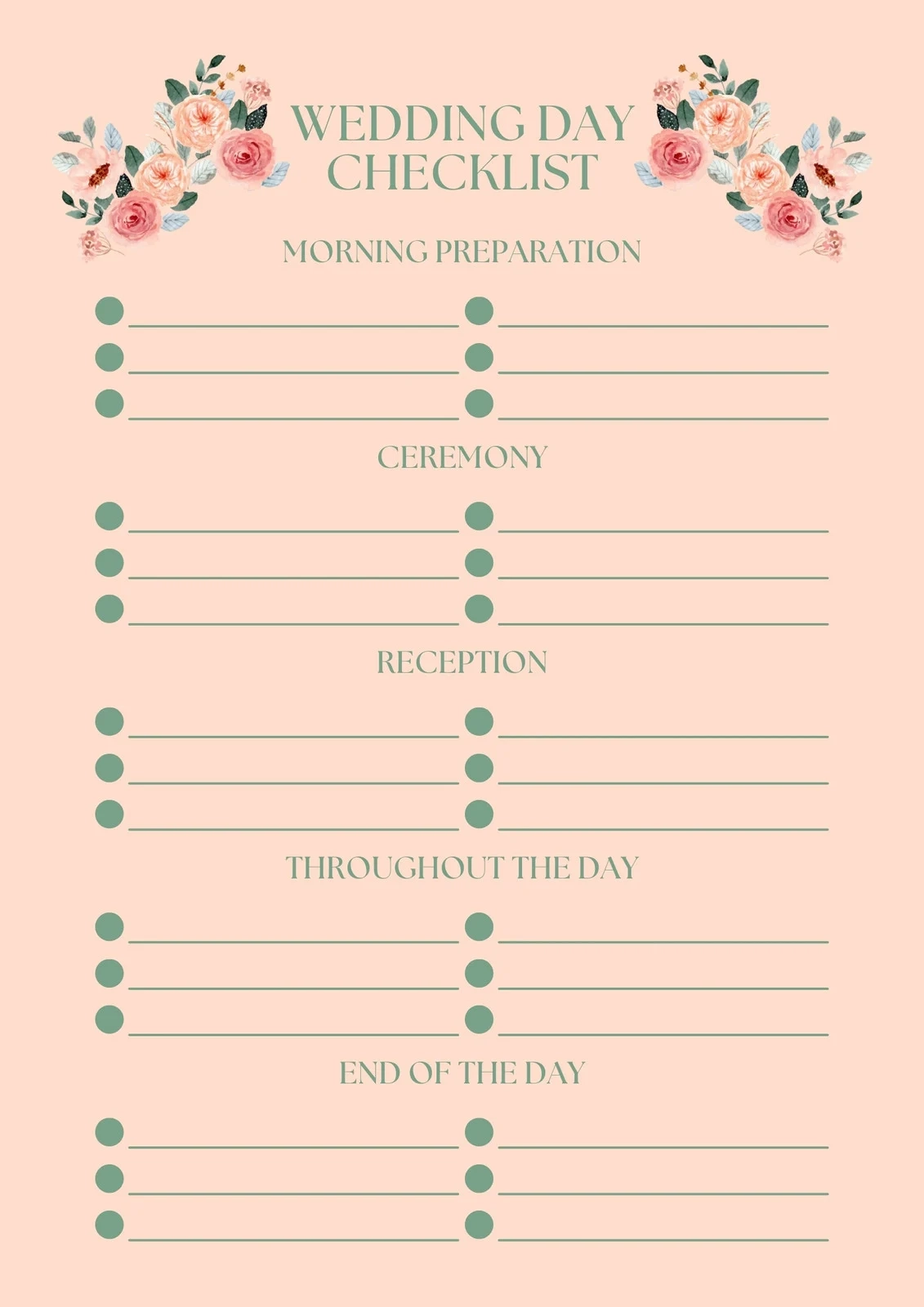 Customize 186 Wedding Checklists Templates Online Canva
