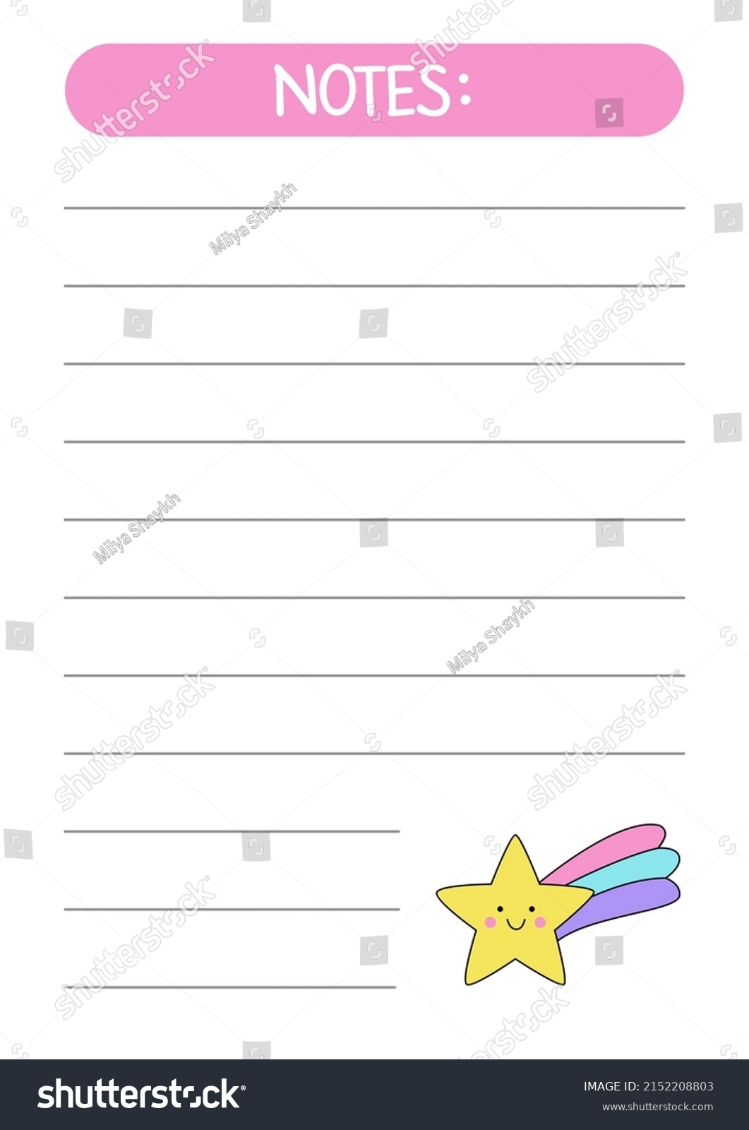To Do List Printable Cute Star