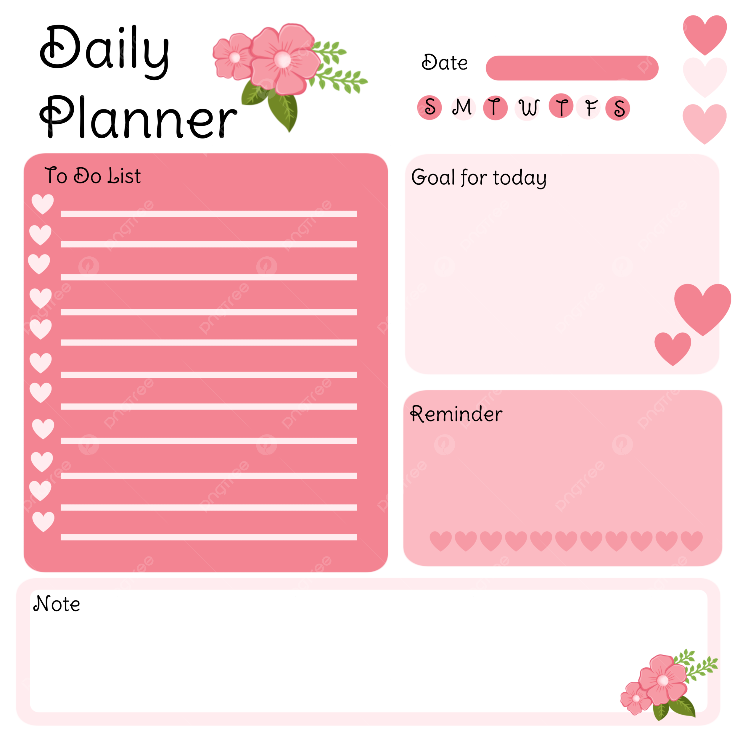 Free Planner Clipart Printables