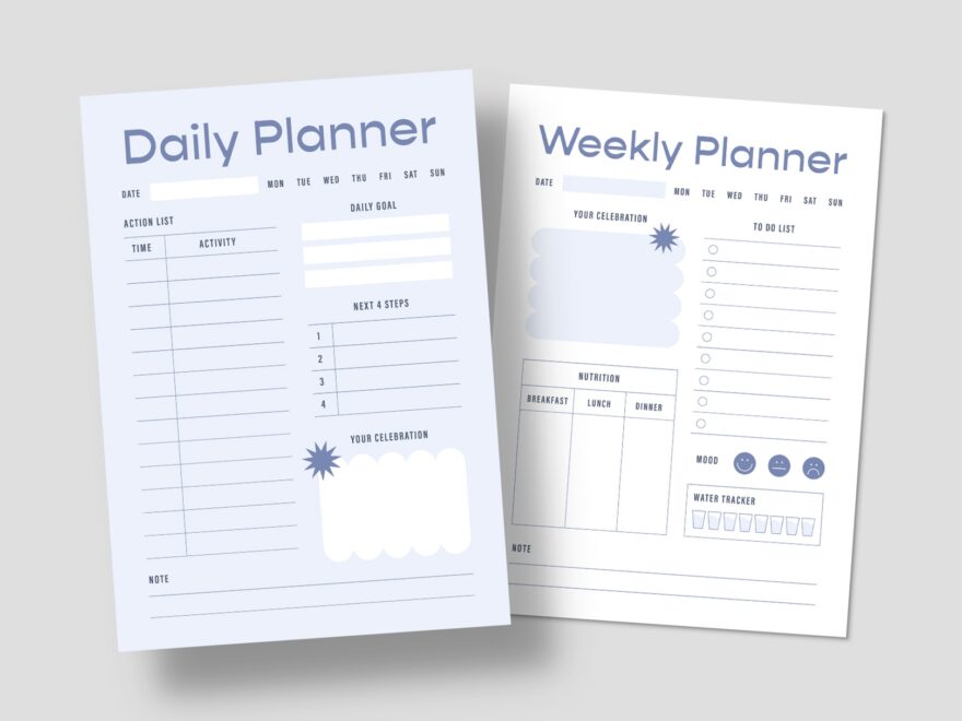 Daily Planner Template AI EPS INDD BrandPacks