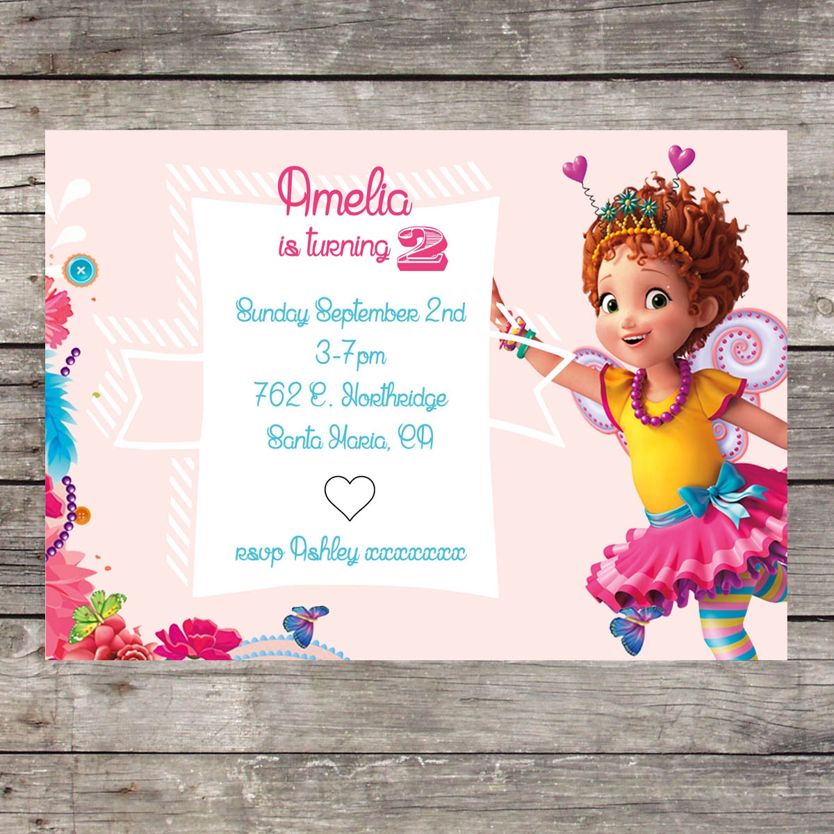 Free Printable Fancy Nancy Birthday Sign
