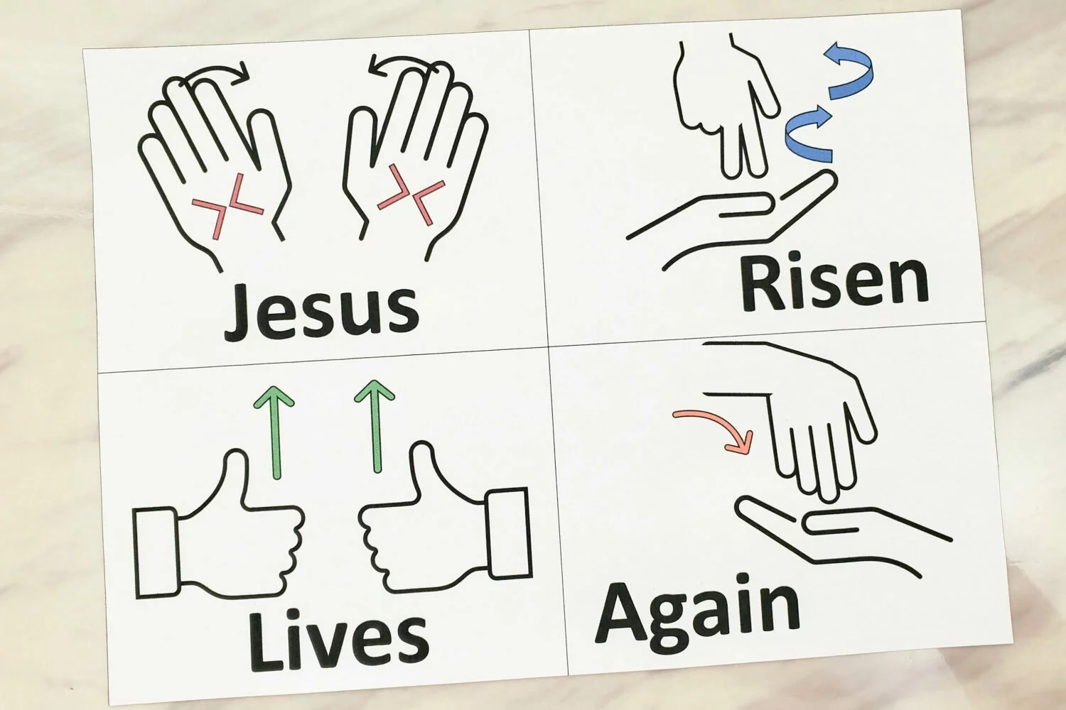 Printable Sign Language Songs