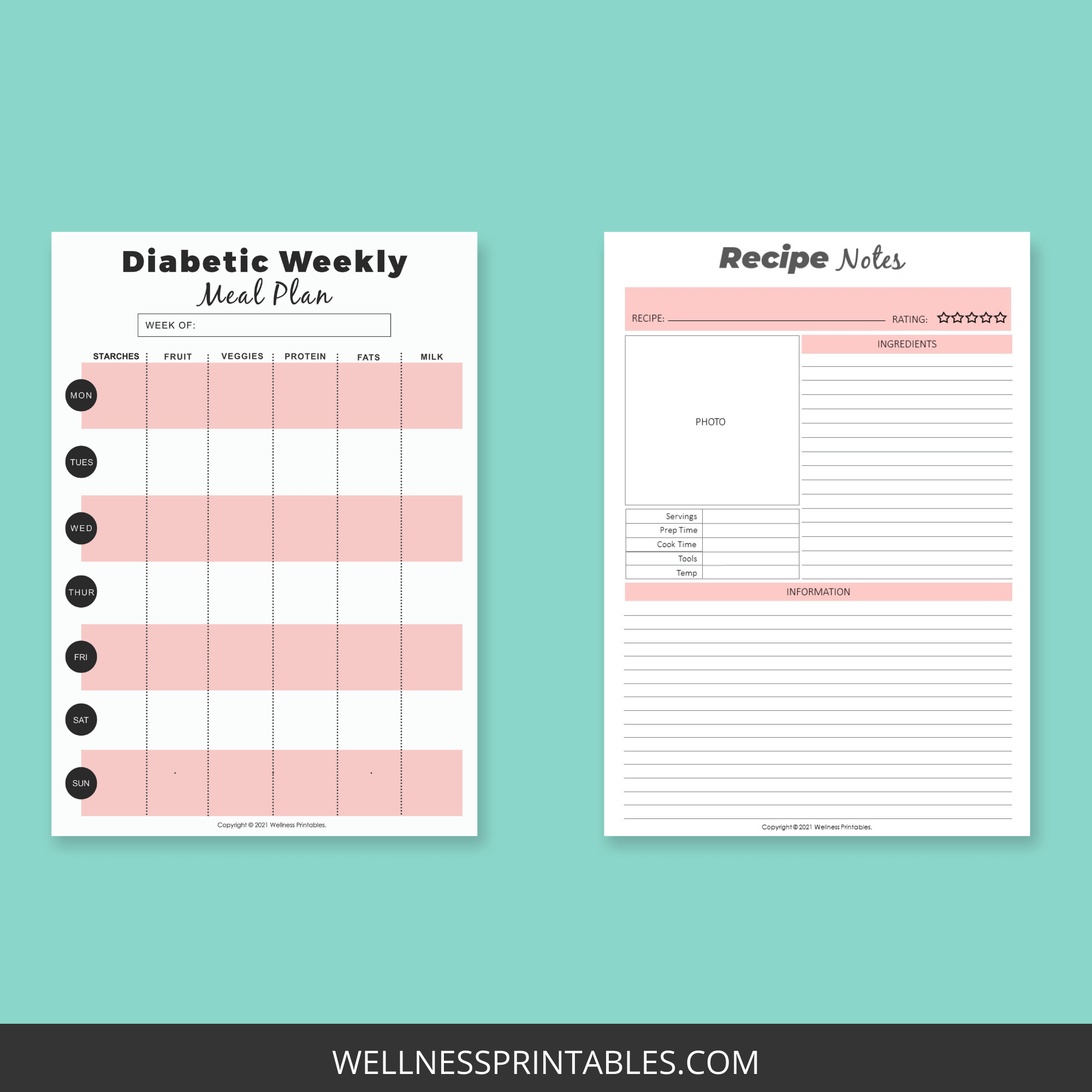 Free Printable Diabetes Planner